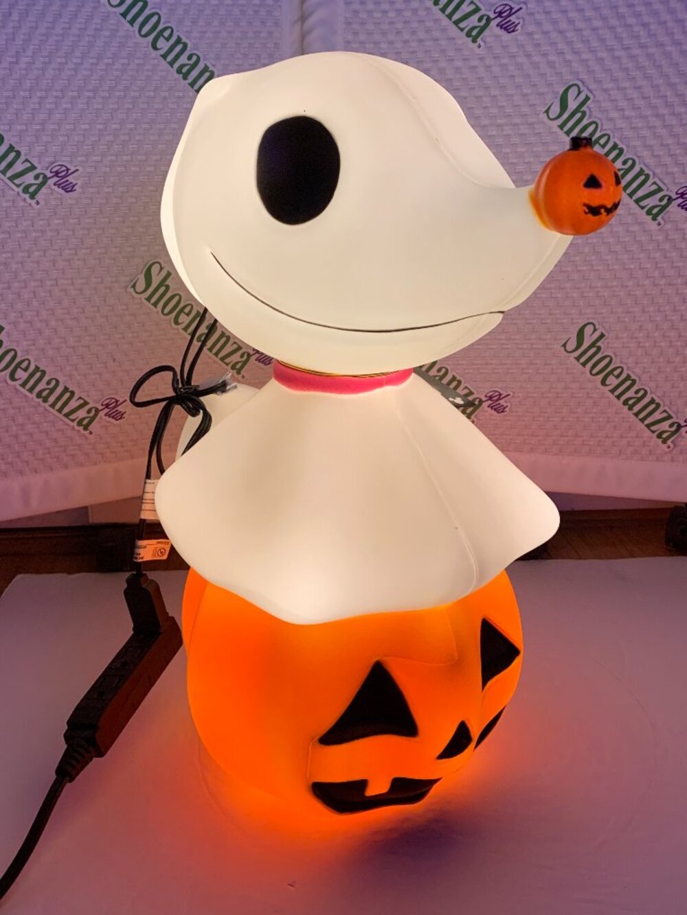 Disney Nightmare Before Christmas Zero Halloween Pumpkin Blow Mold Light Up 18"